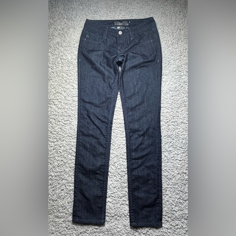 Miss Me Jeans Womens 27 Skinny Low Rise Dark Wash Nicole Stretch Denim Classic